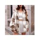 1pc Women'S Plus Size Plaid Hooded Jacket - Casual Polyester Knit Fabric with Pockets, Slight Stretch, Warm Fleece-Lined Outerwear for Fall/Winter 1pc Women'S Plus Size Plaid Hooded Jacket - Casual Polyester Knit Fabric with Pockets, Slight Stretch, Warm Fleece-Lined Outerwear for Fall/Winter
