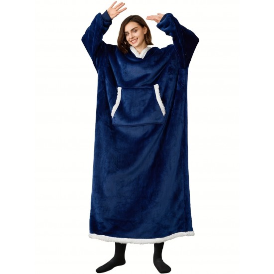 Plus Size Womens Winter Wonderland Robe - Super Cozy Flannel Sherpa Fleece, Oversized Hooded Blanket for Ultimate Comfort - Stylish Loungewear, Perfect for Indoor/Outdoor Relaxation Plus Size Womens Winter Wonderland Robe - Super Cozy Flannel Sherpa Fleece, Oversized Hooded Blanket for Ultimate Comfort - Stylish Loungewear, Perfect for Indoor/Outdoor Relaxation