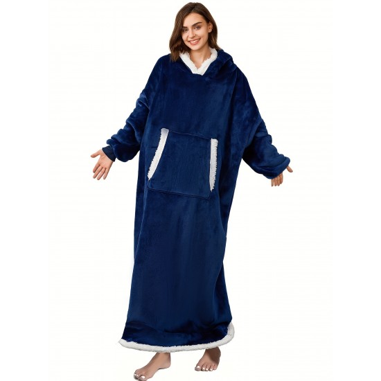 Plus Size Womens Winter Wonderland Robe - Super Cozy Flannel Sherpa Fleece, Oversized Hooded Blanket for Ultimate Comfort - Stylish Loungewear, Perfect for Indoor/Outdoor Relaxation Plus Size Womens Winter Wonderland Robe - Super Cozy Flannel Sherpa Fleece, Oversized Hooded Blanket for Ultimate Comfort - Stylish Loungewear, Perfect for Indoor/Outdoor Relaxation