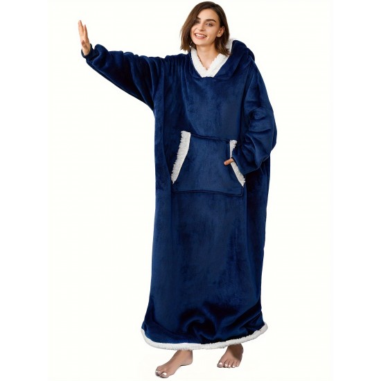 Plus Size Womens Winter Wonderland Robe - Super Cozy Flannel Sherpa Fleece, Oversized Hooded Blanket for Ultimate Comfort - Stylish Loungewear, Perfect for Indoor/Outdoor Relaxation Plus Size Womens Winter Wonderland Robe - Super Cozy Flannel Sherpa Fleece, Oversized Hooded Blanket for Ultimate Comfort - Stylish Loungewear, Perfect for Indoor/Outdoor Relaxation