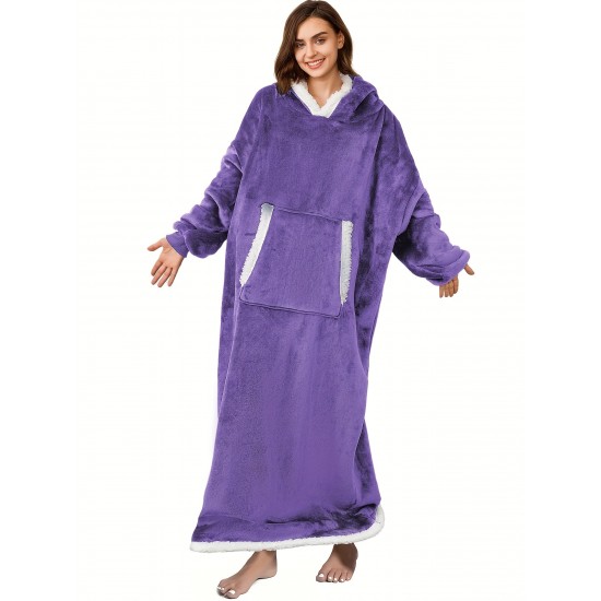 Plus Size Womens Winter Wonderland Robe - Super Cozy Flannel Sherpa Fleece, Oversized Hooded Blanket for Ultimate Comfort - Stylish Loungewear, Perfect for Indoor/Outdoor Relaxation Plus Size Womens Winter Wonderland Robe - Super Cozy Flannel Sherpa Fleece, Oversized Hooded Blanket for Ultimate Comfort - Stylish Loungewear, Perfect for Indoor/Outdoor Relaxation