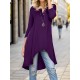 Plus Size Women's Casual Tunic Top - Button-Up Crew Neck, 3/4 Sleeve, Stretchy Polyester Blend, Machine Washable Plus Size Women's Casual Tunic Top - Button-Up Crew Neck, 3/4 Sleeve, Stretchy Polyester Blend, Machine Washable