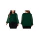 1pc Women'S Plus Size Casual Round Neck Long Sleeve Blouse with Cross Wrap Design, Polyester Fabric, Spring/Autumn Season, Basic Solid Color Top with Bubble Detail 1pc Women'S Plus Size Casual Round Neck Long Sleeve Blouse with Cross Wrap Design, Polyester Fabric, Spring/Autumn Season, Basic Solid Color Top with Bubble Detail