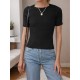 Curve Embracing, Tooluck Plus Size Women's Casual Knit T-Shirt - Crew Neck, Short Sleeve, Stretchy & Machine Washable Curve Embracing, Tooluck Plus Size Women's Casual Knit T-Shirt - Crew Neck, Short Sleeve, Stretchy & Machine Washable