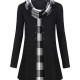 Chic Plus Size Turtleneck Coat for Women - Casual Button-Up, Long Sleeve, Machine Washable - Perfect for Fall & Winter Chic Plus Size Turtleneck Coat for Women - Casual Button-Up, Long Sleeve, Machine Washable - Perfect for Fall & Winter