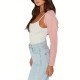 Plus Size Casual Knitted Cardigan, Crew Neck, Medium Stretch, Solid Color, Ultra-Short Sleeve Sweater Jacket for All Seasons Plus Size Casual Knitted Cardigan, Crew Neck, Medium Stretch, Solid Color, Ultra-Short Sleeve Sweater Jacket for All Seasons