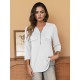 Stylish Women's V-Neck 3/4 Sleeve Zipper Shirt - Business Casual, Dressy Work Tunic Blouse with Relaxed Fit, Soft Fabric, and Versatile Style for Office, Meeting, or Daily Wear - Perfect for Career Women and Professionals Stylish Women's V-Neck 3/4 Sleeve Zipper Shirt - Business Casual, Dressy Work Tunic Blouse with Relaxed Fit, Soft Fabric, and Versatile Style for Office, Meeting, or Daily Wear - Perfect for Career Women and Professionals