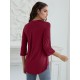 Stylish Women's V-Neck 3/4 Sleeve Zipper Shirt - Business Casual, Dressy Work Tunic Blouse with Relaxed Fit, Soft Fabric, and Versatile Style for Office, Meeting, or Daily Wear - Perfect for Career Women and Professionals Stylish Women's V-Neck 3/4 Sleeve Zipper Shirt - Business Casual, Dressy Work Tunic Blouse with Relaxed Fit, Soft Fabric, and Versatile Style for Office, Meeting, or Daily Wear - Perfect for Career Women and Professionals