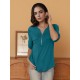 Stylish Women's V-Neck 3/4 Sleeve Zipper Shirt - Business Casual, Dressy Work Tunic Blouse with Relaxed Fit, Soft Fabric, and Versatile Style for Office, Meeting, or Daily Wear - Perfect for Career Women and Professionals Stylish Women's V-Neck 3/4 Sleeve Zipper Shirt - Business Casual, Dressy Work Tunic Blouse with Relaxed Fit, Soft Fabric, and Versatile Style for Office, Meeting, or Daily Wear - Perfect for Career Women and Professionals