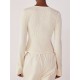 1pc Women'S Plus Size Casual Long Sleeve T-Shirt - Solid Color Polyester Square Neck Top with Slight Stretch, Knit Waffle Fabric, Slim Fit Streetwear for All Seasons 1pc Women'S Plus Size Casual Long Sleeve T-Shirt - Solid Color Polyester Square Neck Top with Slight Stretch, Knit Waffle Fabric, Slim Fit Streetwear for All Seasons