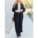 Women's Casual Open Front Cardigan with Pockets - Long Sleeve, Relaxed Fit, Solid Color, Stretchy Rayon Blend, Machine Washable - Perfect for Spring & Fall Women's Casual Open Front Cardigan with Pockets - Long Sleeve, Relaxed Fit, Solid Color, Stretchy Rayon Blend, Machine Washable - Perfect for Spring & Fall