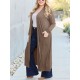 Women's Casual Open Front Cardigan with Pockets - Long Sleeve, Relaxed Fit, Solid Color, Stretchy Rayon Blend, Machine Washable - Perfect for Spring & Fall Women's Casual Open Front Cardigan with Pockets - Long Sleeve, Relaxed Fit, Solid Color, Stretchy Rayon Blend, Machine Washable - Perfect for Spring & Fall