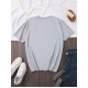 Women's Casual Black Heart Print Love Graphic Tee - Short Sleeve Crew Neck, Polyester Knit T-Shirt Women's Casual Black Heart Print Love Graphic Tee - Short Sleeve Crew Neck, Polyester Knit T-Shirt