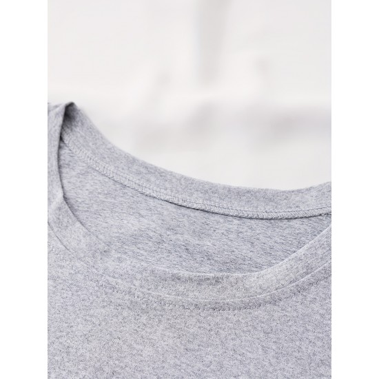 Women's Casual Black Heart Print Love Graphic Tee - Short Sleeve Crew Neck, Polyester Knit T-Shirt Women's Casual Black Heart Print Love Graphic Tee - Short Sleeve Crew Neck, Polyester Knit T-Shirt