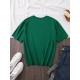 Women's Casual Black Heart Print Love Graphic Tee - Short Sleeve Crew Neck, Polyester Knit T-Shirt Women's Casual Black Heart Print Love Graphic Tee - Short Sleeve Crew Neck, Polyester Knit T-Shirt