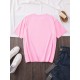 Women's Casual Black Heart Print Love Graphic Tee - Short Sleeve Crew Neck, Polyester Knit T-Shirt Women's Casual Black Heart Print Love Graphic Tee - Short Sleeve Crew Neck, Polyester Knit T-Shirt