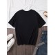 Plus Size Casual Crew Neck T-Shirt with POGUL LIFE Peace Sign Graphic, Polyester Knit Fabric with Slight Stretch, for Women, All-Season Comfort Plus Size Casual Crew Neck T-Shirt with POGUL LIFE Peace Sign Graphic, Polyester Knit Fabric with Slight Stretch, for Women, All-Season Comfort