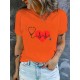 Women's Breathable Polyester T-Shirt with Stethoscope & Heart Design - Casual Crew Neck, Short Sleeve, Machine Washable - Perfect Gift for Her Women's Breathable Polyester T-Shirt with Stethoscope & Heart Design - Casual Crew Neck, Short Sleeve, Machine Washable - Perfect Gift for Her