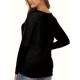 Plus Size Women's Irregular Button-hem Long-sleeved Loose T-shirt Plus Size Women's Irregular Button-hem Long-sleeved Loose T-shirt