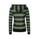 Women's Casual Striped Hoodie with Kangaroo Pocket - Long Sleeve, Round Neck Pullover, Machine Washable - Available in S/M/L/XL/XXL Women's Casual Striped Hoodie with Kangaroo Pocket - Long Sleeve, Round Neck Pullover, Machine Washable - Available in S/M/L/XL/XXL