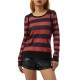 Women's Casual Striped Hoodie with Kangaroo Pocket - Long Sleeve, Round Neck Pullover, Machine Washable - Available in S/M/L/XL/XXL Women's Casual Striped Hoodie with Kangaroo Pocket - Long Sleeve, Round Neck Pullover, Machine Washable - Available in S/M/L/XL/XXL