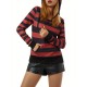 Women's Casual Striped Hoodie with Kangaroo Pocket - Long Sleeve, Round Neck Pullover, Machine Washable - Available in S/M/L/XL/XXL Women's Casual Striped Hoodie with Kangaroo Pocket - Long Sleeve, Round Neck Pullover, Machine Washable - Available in S/M/L/XL/XXL