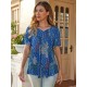 Stylish V-Neck Plus Size T-Shirt - Women Plus Size Clothing, Elegant Button Front, Short Sleeve, Pleated Detail, Perfect for Spring & Summer Stylish V-Neck Plus Size T-Shirt - Women Plus Size Clothing, Elegant Button Front, Short Sleeve, Pleated Detail, Perfect for Spring & Summer
