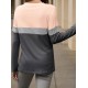 Tooluck Plus Size Women's Casual Color Block Long Sleeve Tops Crew Neck Loose Fit Blouses Tooluck Plus Size Women's Casual Color Block Long Sleeve Tops Crew Neck Loose Fit Blouses