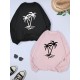 2 Packs Plus Size Coconut Tree Print Sweatshirt, Casual Long Sleeve Crew Neck Pullover Sweatshirt, Women's Plus Size Clothing 2 Packs Plus Size Coconut Tree Print Sweatshirt, Casual Long Sleeve Crew Neck Pullover Sweatshirt, Women's Plus Size Clothing