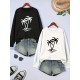 2 Packs Plus Size Coconut Tree Print Sweatshirt, Casual Long Sleeve Crew Neck Pullover Sweatshirt, Women's Plus Size Clothing 2 Packs Plus Size Coconut Tree Print Sweatshirt, Casual Long Sleeve Crew Neck Pullover Sweatshirt, Women's Plus Size Clothing