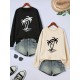 2 Packs Plus Size Coconut Tree Print Sweatshirt, Casual Long Sleeve Crew Neck Pullover Sweatshirt, Women's Plus Size Clothing 2 Packs Plus Size Coconut Tree Print Sweatshirt, Casual Long Sleeve Crew Neck Pullover Sweatshirt, Women's Plus Size Clothing