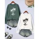 2 Packs Plus Size Coconut Tree Print Sweatshirt, Casual Long Sleeve Crew Neck Pullover Sweatshirt, Women's Plus Size Clothing 2 Packs Plus Size Coconut Tree Print Sweatshirt, Casual Long Sleeve Crew Neck Pullover Sweatshirt, Women's Plus Size Clothing