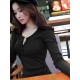 Long Sleeve Women Henley Shirt, Casual Solid Color Ribbed Basic Blouses for Club Streetwear Aesthetic Clothes Long Sleeve Women Henley Shirt, Casual Solid Color Ribbed Basic Blouses for Club Streetwear Aesthetic Clothes