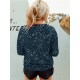 Women's Casual Crew Neck Sweatshirt - Long Sleeve, Semi-Sheer, Stretchy Polyester Blend, Machine Washable Women's Casual Crew Neck Sweatshirt - Long Sleeve, Semi-Sheer, Stretchy Polyester Blend, Machine Washable