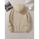 Plus Size Cozy Letter Print Hoodie - Soft, Casual, Drawstring, Hooded, Long Sleeve, Kangaroo Pocket Sweatshirt for Fall & Winter - Women's Comfortable Plus Size Clothing for Everyday Wear Plus Size Cozy Letter Print Hoodie - Soft, Casual, Drawstring, Hooded, Long Sleeve, Kangaroo Pocket Sweatshirt for Fall & Winter - Women's Comfortable Plus Size Clothing for Everyday Wear