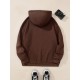 Plus Size Cozy Letter Print Hoodie - Soft, Casual, Drawstring, Hooded, Long Sleeve, Kangaroo Pocket Sweatshirt for Fall & Winter - Women's Comfortable Plus Size Clothing for Everyday Wear Plus Size Cozy Letter Print Hoodie - Soft, Casual, Drawstring, Hooded, Long Sleeve, Kangaroo Pocket Sweatshirt for Fall & Winter - Women's Comfortable Plus Size Clothing for Everyday Wear