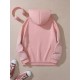 Plus Size Cozy Letter Print Hoodie - Soft, Casual, Drawstring, Hooded, Long Sleeve, Kangaroo Pocket Sweatshirt for Fall & Winter - Women's Comfortable Plus Size Clothing for Everyday Wear Plus Size Cozy Letter Print Hoodie - Soft, Casual, Drawstring, Hooded, Long Sleeve, Kangaroo Pocket Sweatshirt for Fall & Winter - Women's Comfortable Plus Size Clothing for Everyday Wear
