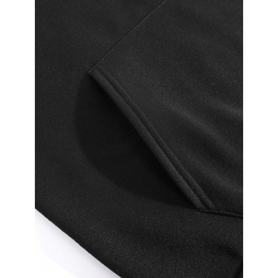 Plus Size Cozy Letter Print Hoodie - Soft, Casual, Drawstring, Hooded, Long Sleeve, Kangaroo Pocket Sweatshirt for Fall & Winter - Women's Comfortable Plus Size Clothing for Everyday Wear Plus Size Cozy Letter Print Hoodie - Soft, Casual, Drawstring, Hooded, Long Sleeve, Kangaroo Pocket Sweatshirt for Fall & Winter - Women's Comfortable Plus Size Clothing for Everyday Wear