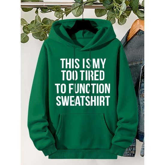 Plus Size Cozy Letter Print Hoodie - Soft, Casual, Drawstring, Hooded, Long Sleeve, Kangaroo Pocket Sweatshirt for Fall & Winter - Women's Comfortable Plus Size Clothing for Everyday Wear Plus Size Cozy Letter Print Hoodie - Soft, Casual, Drawstring, Hooded, Long Sleeve, Kangaroo Pocket Sweatshirt for Fall & Winter - Women's Comfortable Plus Size Clothing for Everyday Wear