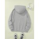 Plus Size Cozy Letter Print Hoodie - Soft, Casual, Drawstring, Hooded, Long Sleeve, Kangaroo Pocket Sweatshirt for Fall & Winter - Women's Comfortable Plus Size Clothing for Everyday Wear Plus Size Cozy Letter Print Hoodie - Soft, Casual, Drawstring, Hooded, Long Sleeve, Kangaroo Pocket Sweatshirt for Fall & Winter - Women's Comfortable Plus Size Clothing for Everyday Wear