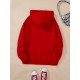 Plus Size Cozy Letter Print Hoodie - Soft, Casual, Drawstring, Hooded, Long Sleeve, Kangaroo Pocket Sweatshirt for Fall & Winter - Women's Comfortable Plus Size Clothing for Everyday Wear Plus Size Cozy Letter Print Hoodie - Soft, Casual, Drawstring, Hooded, Long Sleeve, Kangaroo Pocket Sweatshirt for Fall & Winter - Women's Comfortable Plus Size Clothing for Everyday Wear