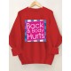Plus Size Cozy Back & Body Hurts Print Pullover Sweatshirt - Soft, Casual, Long Sleeve Crew Neck Design for Fall & Spring - Women's Comfortable Plus Size Clothing for Everyday Wear Plus Size Cozy Back & Body Hurts Print Pullover Sweatshirt - Soft, Casual, Long Sleeve Crew Neck Design for Fall & Spring - Women's Comfortable Plus Size Clothing for Everyday Wear