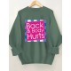 Plus Size Cozy Back & Body Hurts Print Pullover Sweatshirt - Soft, Casual, Long Sleeve Crew Neck Design for Fall & Spring - Women's Comfortable Plus Size Clothing for Everyday Wear Plus Size Cozy Back & Body Hurts Print Pullover Sweatshirt - Soft, Casual, Long Sleeve Crew Neck Design for Fall & Spring - Women's Comfortable Plus Size Clothing for Everyday Wear