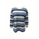 Long Sleeve Fashion Stripe Printing Womens Casual Round Neck Loose Pullover T-shirt Long Sleeve Fashion Stripe Printing Womens Casual Round Neck Loose Pullover T-shirt