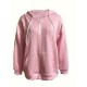 Elegant Cable Knit Hoodie with Pockets - Cozy Polyester Blend, Machine Washable - Women's Fashion for Fall/Winter Elegant Cable Knit Hoodie with Pockets - Cozy Polyester Blend, Machine Washable - Women's Fashion for Fall/Winter