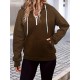 Elegant Cable Knit Hoodie with Pockets - Cozy Polyester Blend, Machine Washable - Women's Fashion for Fall/Winter Elegant Cable Knit Hoodie with Pockets - Cozy Polyester Blend, Machine Washable - Women's Fashion for Fall/Winter
