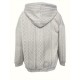 Elegant Cable Knit Hoodie with Pockets - Cozy Polyester Blend, Machine Washable - Women's Fashion for Fall/Winter Elegant Cable Knit Hoodie with Pockets - Cozy Polyester Blend, Machine Washable - Women's Fashion for Fall/Winter