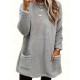 Cozy Plus-Size Fleece Pullover - Warm Long Sleeve Top with Pockets, Ideal for Casual Wear Cozy Plus-Size Fleece Pullover - Warm Long Sleeve Top with Pockets, Ideal for Casual Wear