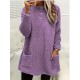 Cozy Plus-Size Fleece Pullover - Warm Long Sleeve Top with Pockets, Ideal for Casual Wear Cozy Plus-Size Fleece Pullover - Warm Long Sleeve Top with Pockets, Ideal for Casual Wear