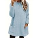 Cozy Plus-Size Fleece Pullover - Warm Long Sleeve Top with Pockets, Ideal for Casual Wear Cozy Plus-Size Fleece Pullover - Warm Long Sleeve Top with Pockets, Ideal for Casual Wear
